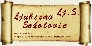Ljubisav Sokolović vizit kartica